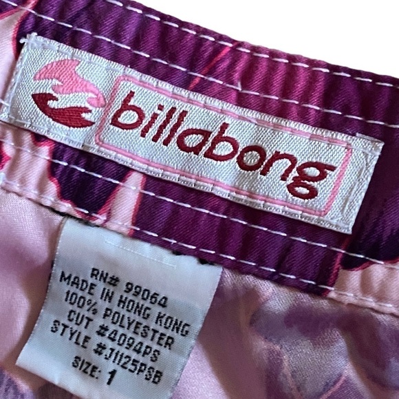 BILLABONG Floral Youth Board Shorts Size 1 (Small) - Picture 4 of 6